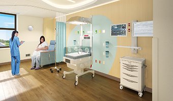 New NICU patient room ProHealth Waukesha Memorial Hospital