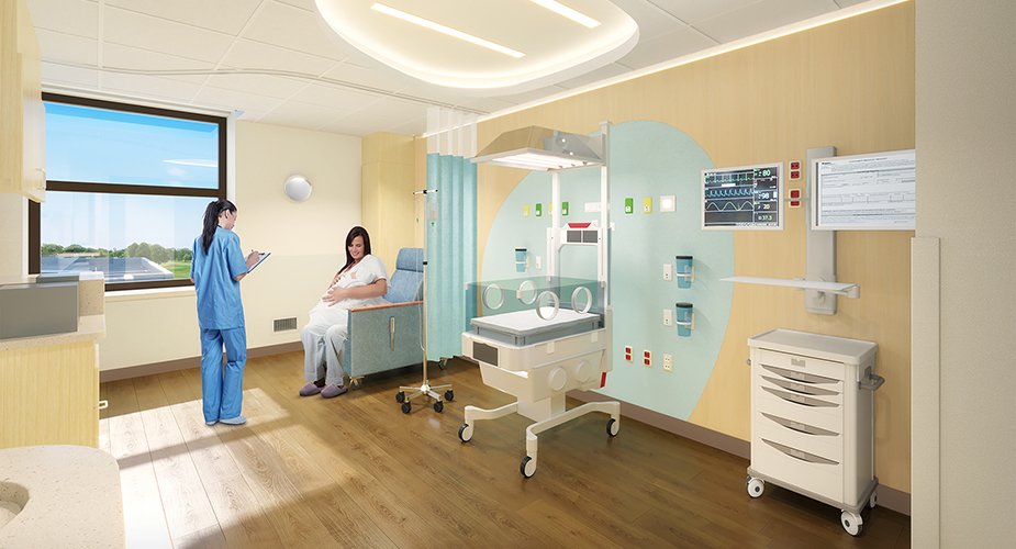 NICU patient room