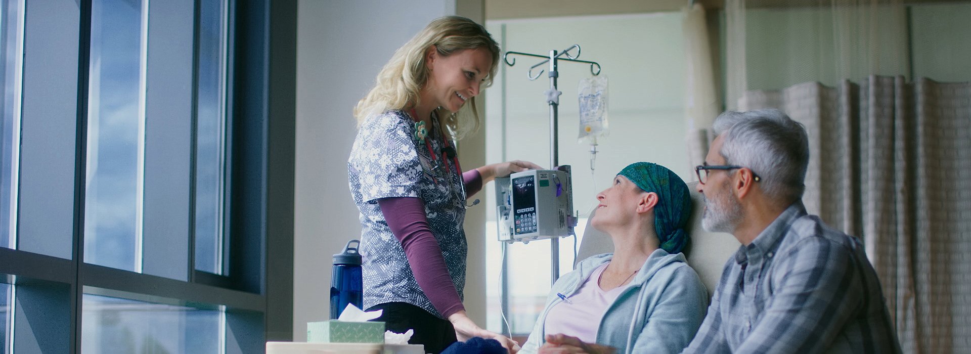 Patient receiving chemotherapy